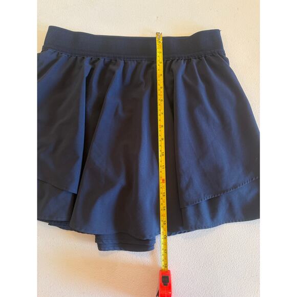 042 90 Degree by Reflex Active Navy Skort Sz L Built in Shorts Women's - Picture 6 of 6